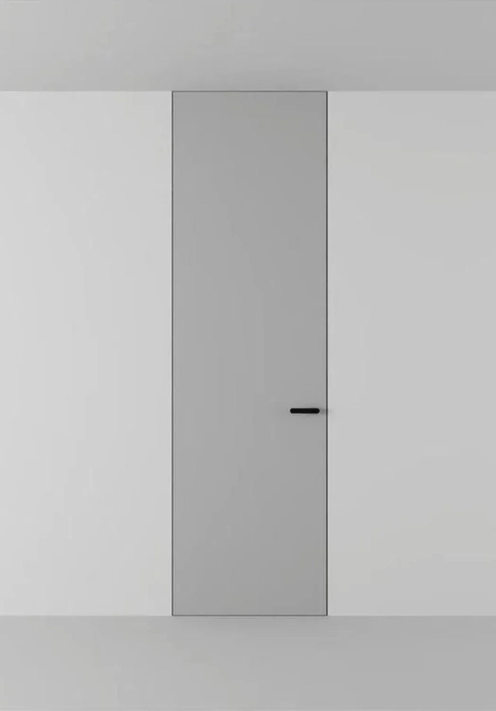 XL zum Lackieren - versteckte Zarge und zargenlose Tür mit Lochspanplatte, Höhe 2400 mm