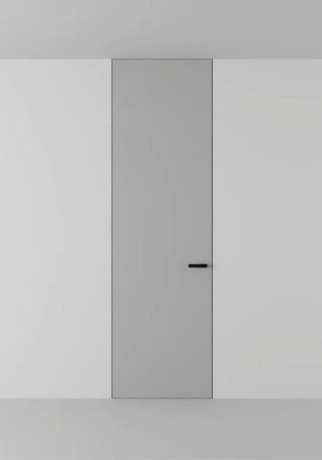 XL zum Lackieren - versteckte Zarge und zargenlose Tür mit Lochspanplatte, Höhe 2400 mm